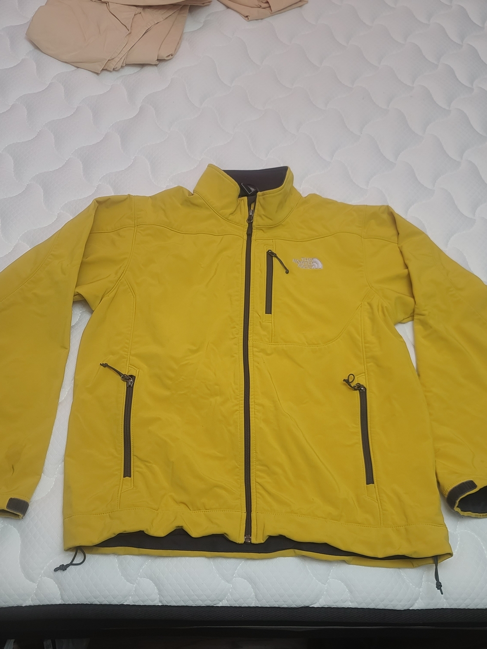 The North Face Men’s Yellow Softshell Jacket